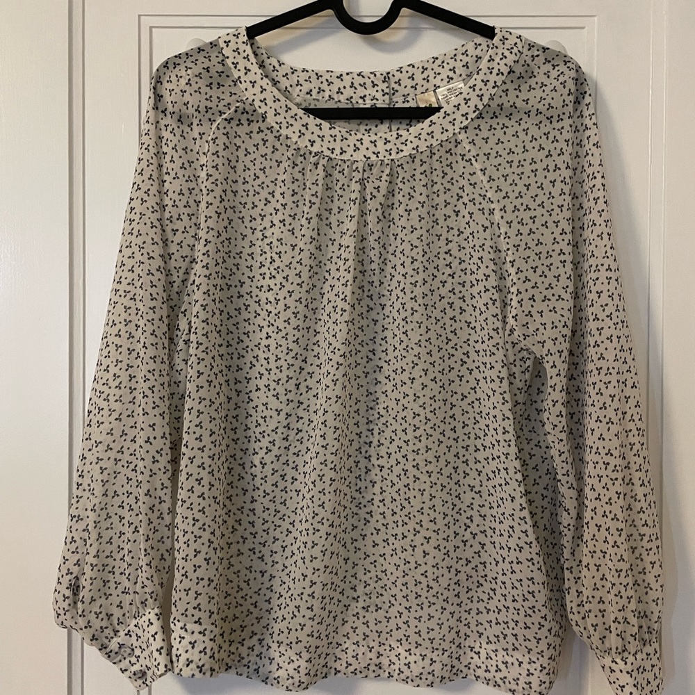 Alice Moon by moon collection Women’s Blouse with Small Pinwheel Pattern